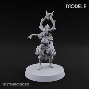 Hell Raising Demon Sorceress F Miniature for Dungeons and Dragons, Pathfinder or other TTRPGs