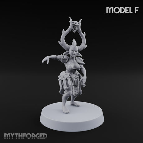 Hell Raising Demon Sorceress F Miniature for Dungeons and Dragons, Pathfinder or other TTRPGs