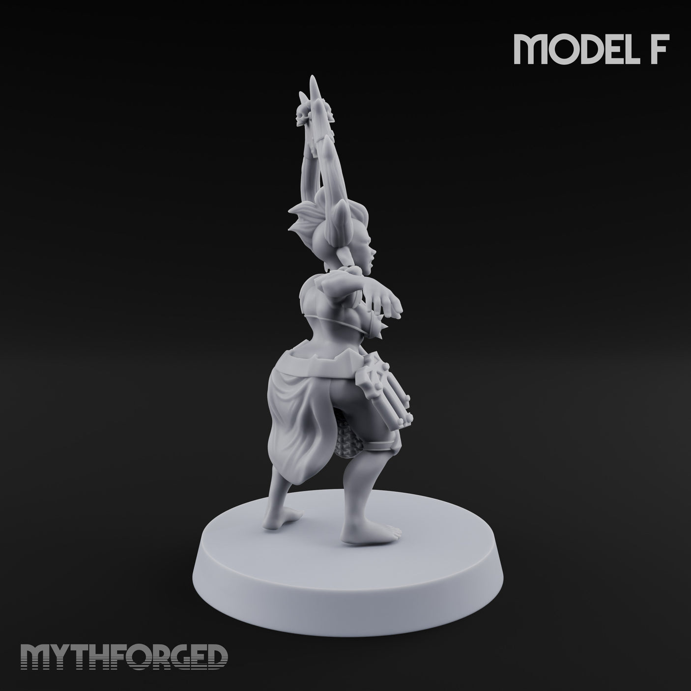 Hell Raising Demon Sorceress F Miniature for Dungeons and Dragons, Pathfinder or other TTRPGs