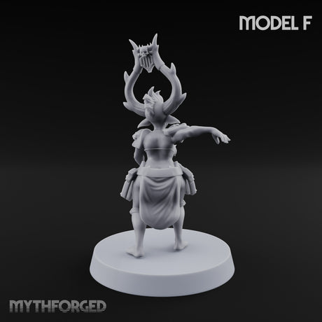 Hell Raising Demon Sorceress F Miniature for Dungeons and Dragons, Pathfinder or other TTRPGs