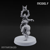 Hell Raising Demon Sorceress F Miniature for Dungeons and Dragons, Pathfinder or other TTRPGs