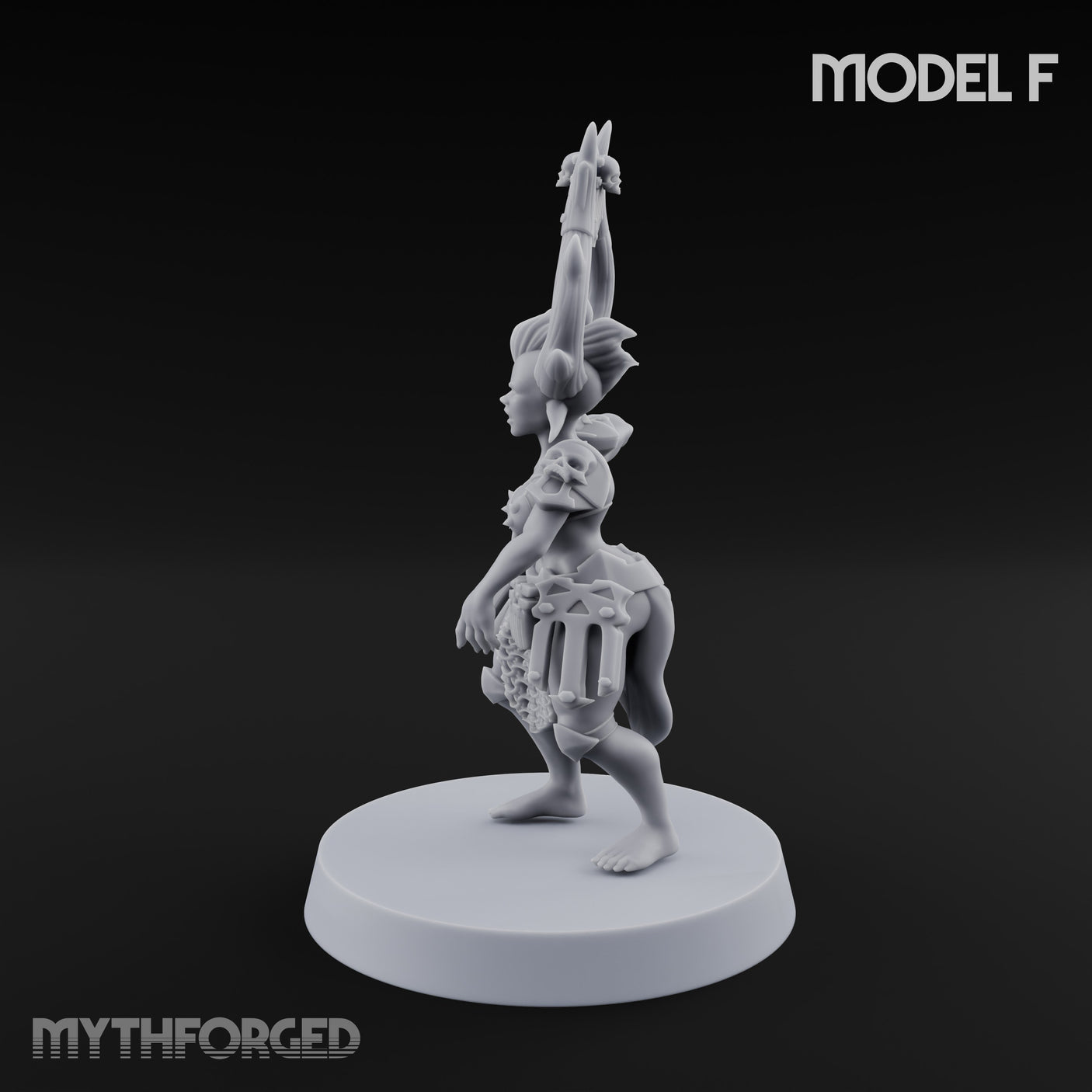Hell Raising Demon Sorceress F Miniature for Dungeons and Dragons, Pathfinder or other TTRPGs