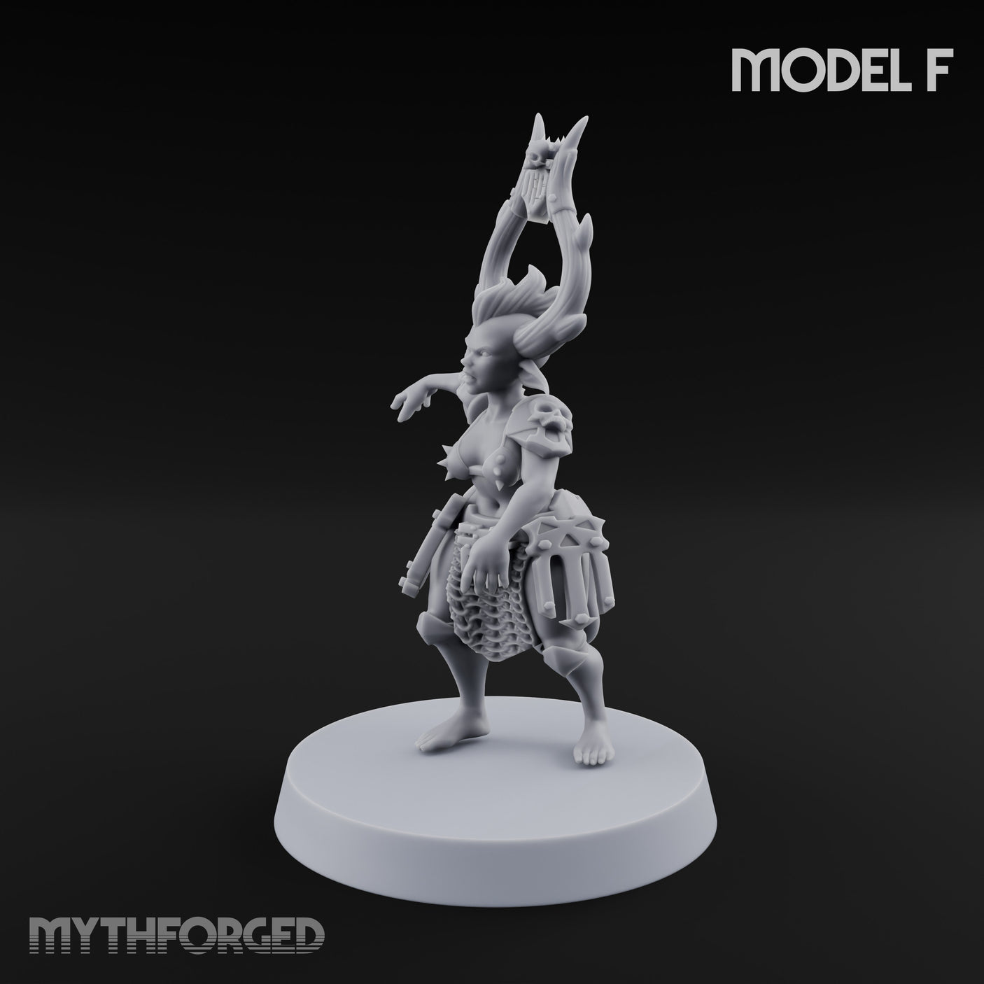 Hell Raising Demon Sorceress F Miniature for Dungeons and Dragons, Pathfinder or other TTRPGs