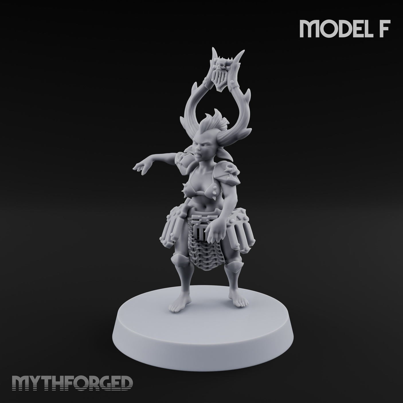 Hell Raising Demon Sorceress F Miniature for Dungeons and Dragons, Pathfinder or other TTRPGs