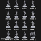 Hell Raising Demon Sorceress Fantasy Football Team Miniature for Dungeons and Dragons, Pathfinder or other TTRPGs