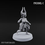 Hell Raising Demon Sorceress Fantasy Football Team Miniature for Dungeons and Dragons, Pathfinder or other TTRPGs