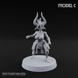 Hell Raising Demon Sorceress Fantasy Football Team Miniature for Dungeons and Dragons, Pathfinder or other TTRPGs