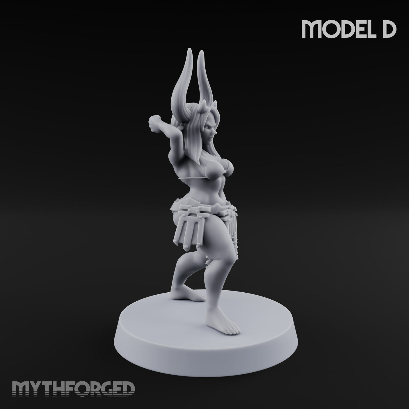 Hell Raising Demon Sorceress Fantasy Football Team Miniature for Dungeons and Dragons, Pathfinder or other TTRPGs
