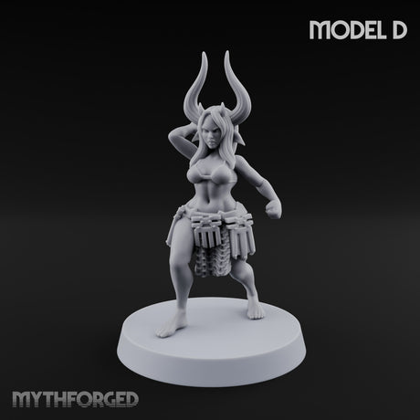 Hell Raising Demon Sorceress Fantasy Football Team Miniature for Dungeons and Dragons, Pathfinder or other TTRPGs