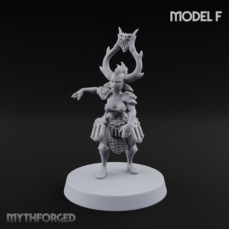 Hell Raising Demon Sorceress Fantasy Football Team Miniature for Dungeons and Dragons, Pathfinder or other TTRPGs