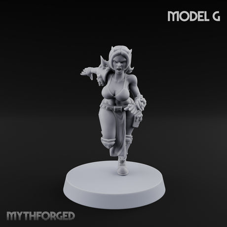 Hell Raising Demon Sorceress Fantasy Football Team Miniature for Dungeons and Dragons, Pathfinder or other TTRPGs