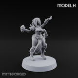 Hell Raising Demon Sorceress Fantasy Football Team Miniature for Dungeons and Dragons, Pathfinder or other TTRPGs