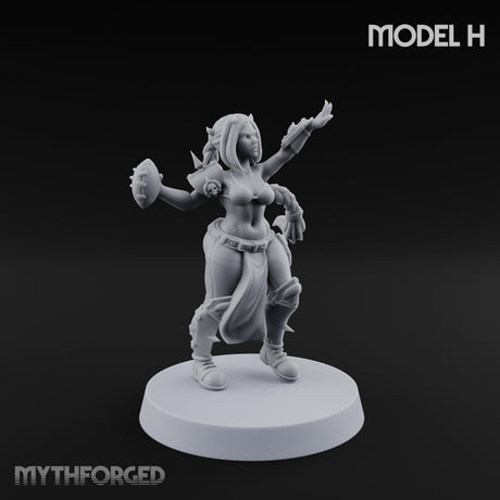 Hell Raising Demon Sorceress Fantasy Football Team Miniature for Dungeons and Dragons, Pathfinder or other TTRPGs