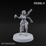 Hell Raising Demon Sorceress Fantasy Football Team Miniature for Dungeons and Dragons, Pathfinder or other TTRPGs