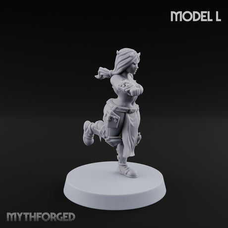 Hell Raising Demon Sorceress Fantasy Football Team Miniature for Dungeons and Dragons, Pathfinder or other TTRPGs