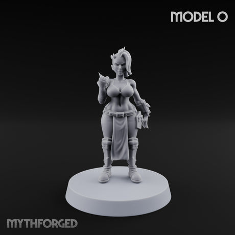 Hell Raising Demon Sorceress Fantasy Football Team Miniature for Dungeons and Dragons, Pathfinder or other TTRPGs