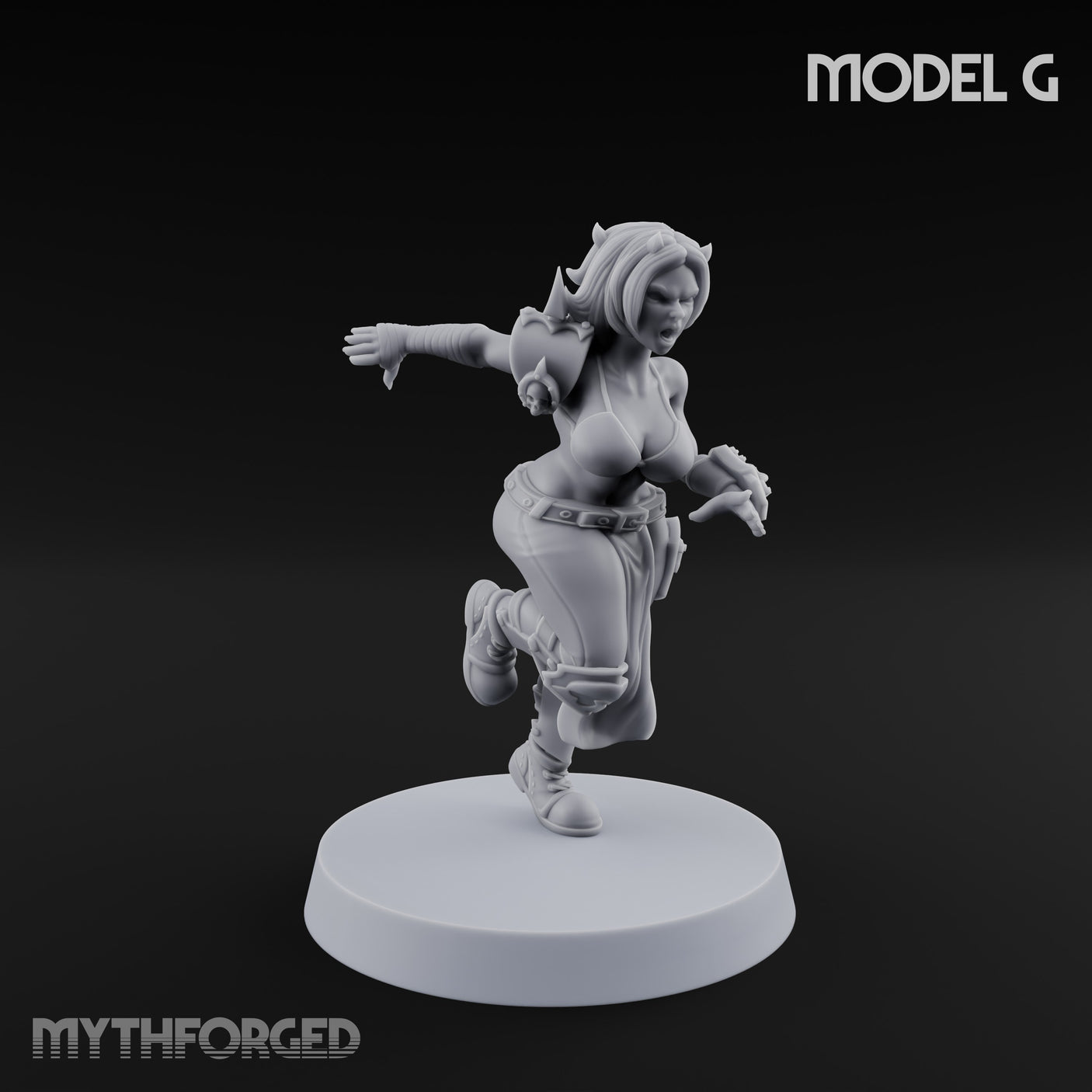 Hell Raising Demon Sorceress G Miniature for Dungeons and Dragons, Pathfinder or other TTRPGs