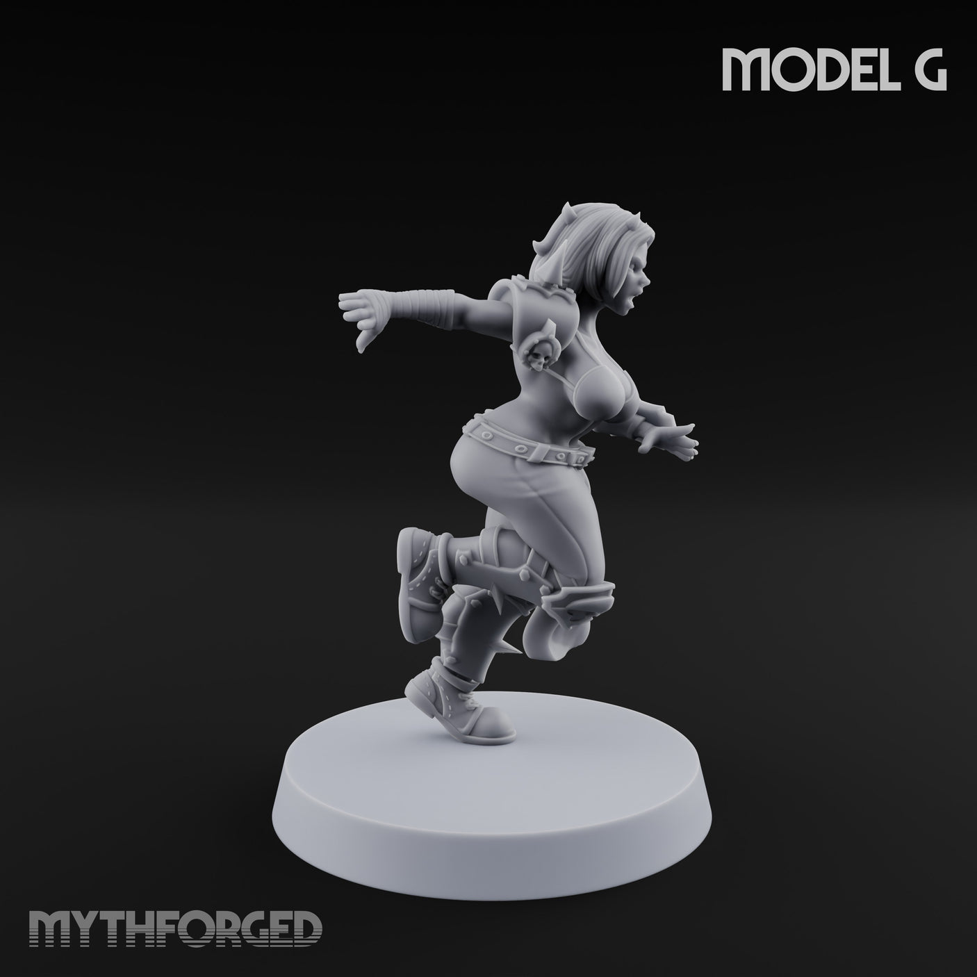 Hell Raising Demon Sorceress G Miniature for Dungeons and Dragons, Pathfinder or other TTRPGs