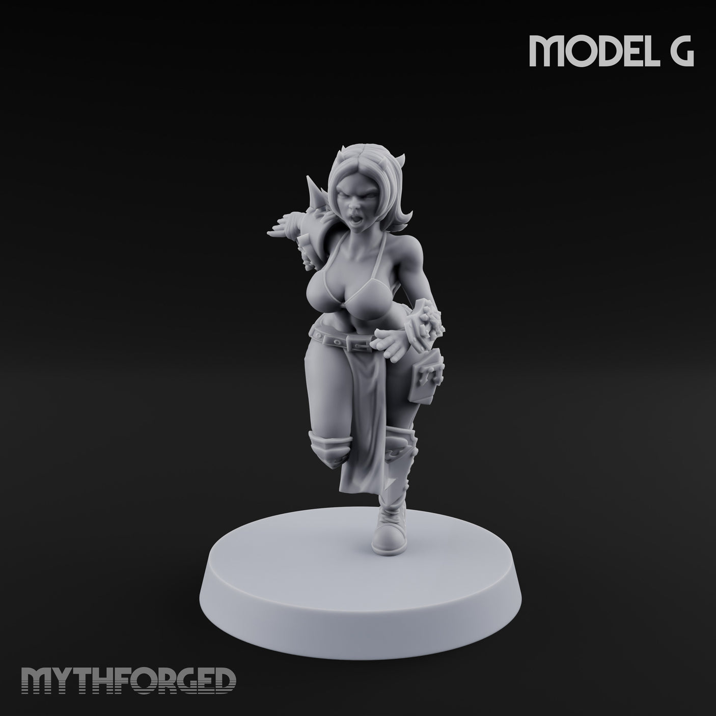 Hell Raising Demon Sorceress G Miniature for Dungeons and Dragons, Pathfinder or other TTRPGs