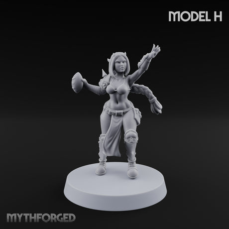 Hell Raising Demon Sorceress H Miniature for Dungeons and Dragons, Pathfinder or other TTRPGs