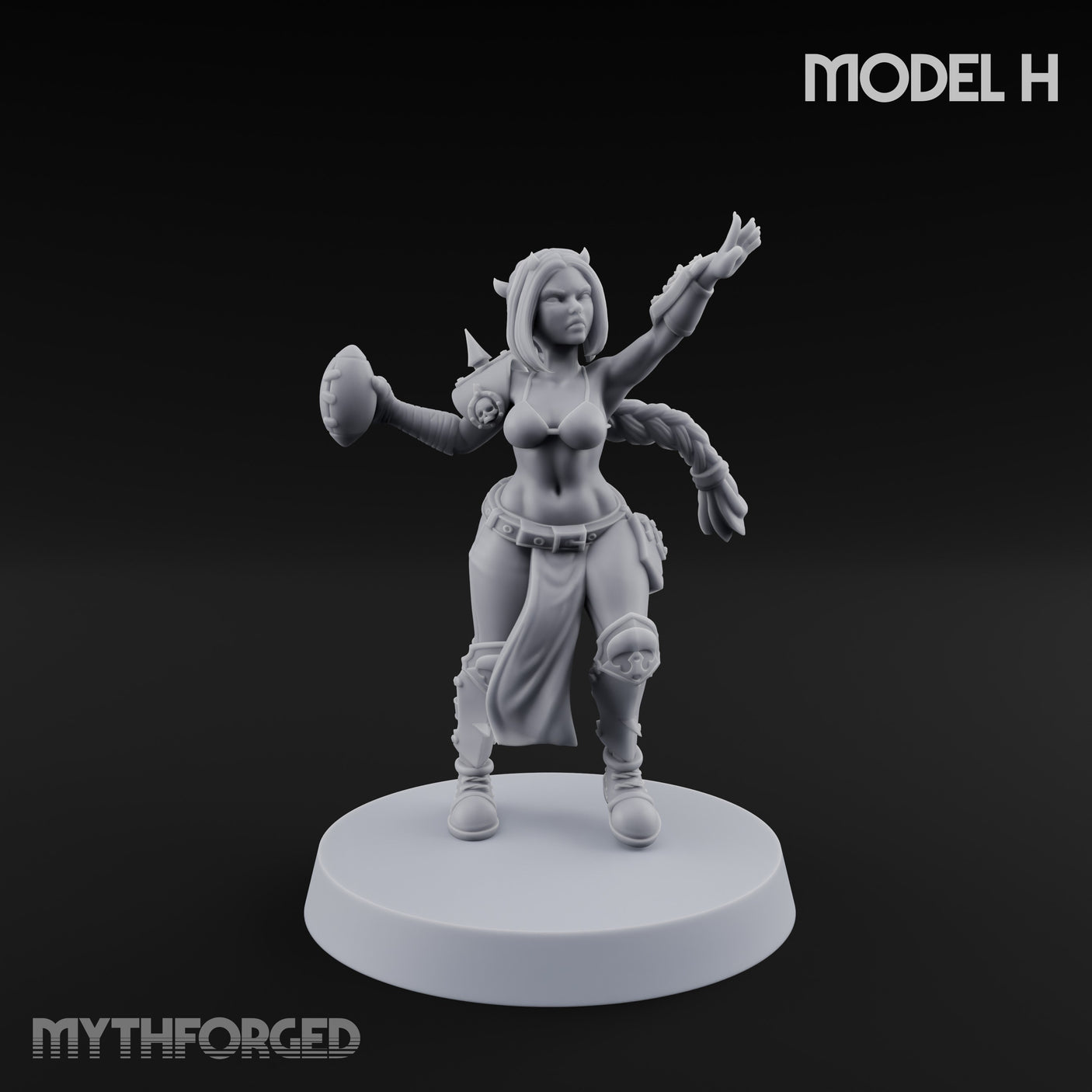 Hell Raising Demon Sorceress H Miniature for Dungeons and Dragons, Pathfinder or other TTRPGs