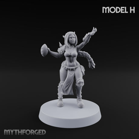 Hell Raising Demon Sorceress H Miniature for Dungeons and Dragons, Pathfinder or other TTRPGs