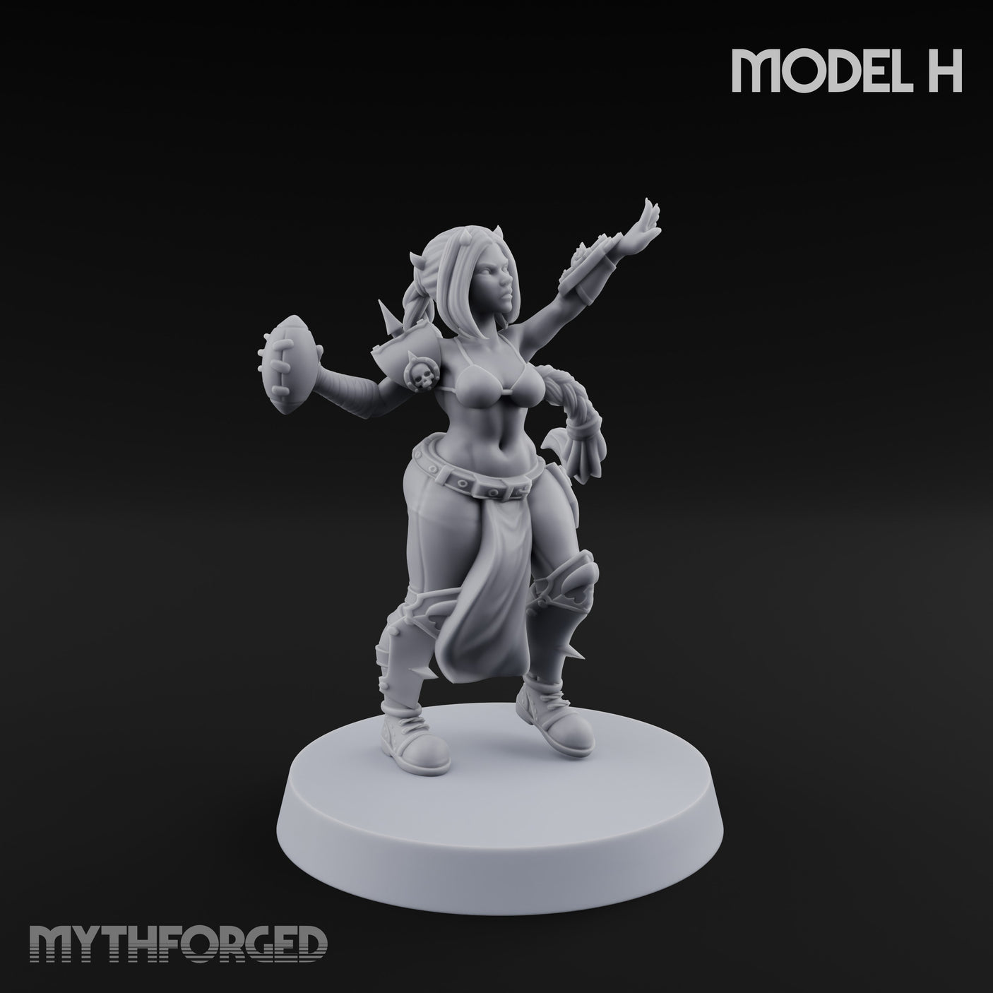 Hell Raising Demon Sorceress H Miniature for Dungeons and Dragons, Pathfinder or other TTRPGs