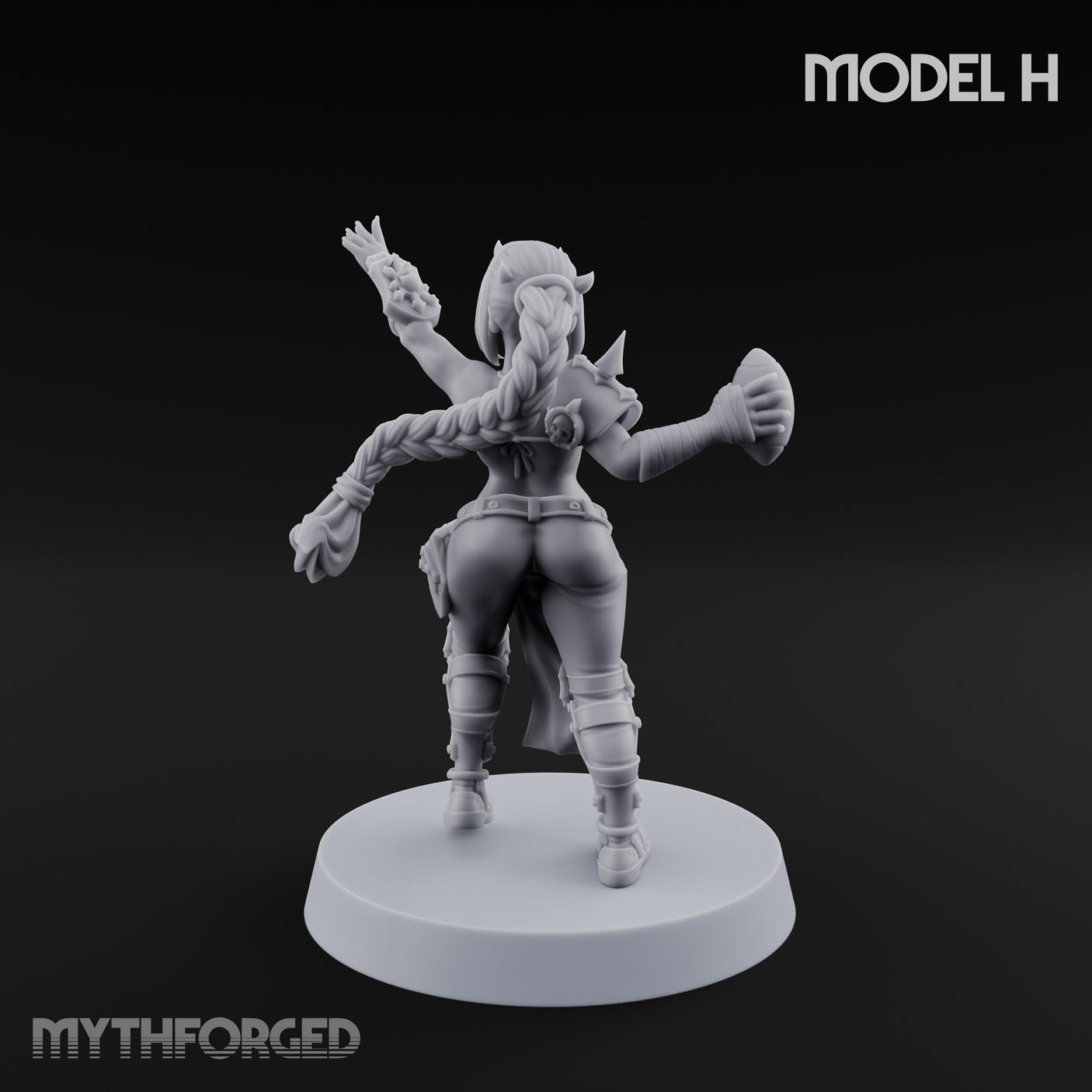Hell Raising Demon Sorceress H Miniature for Dungeons and Dragons, Pathfinder or other TTRPGs