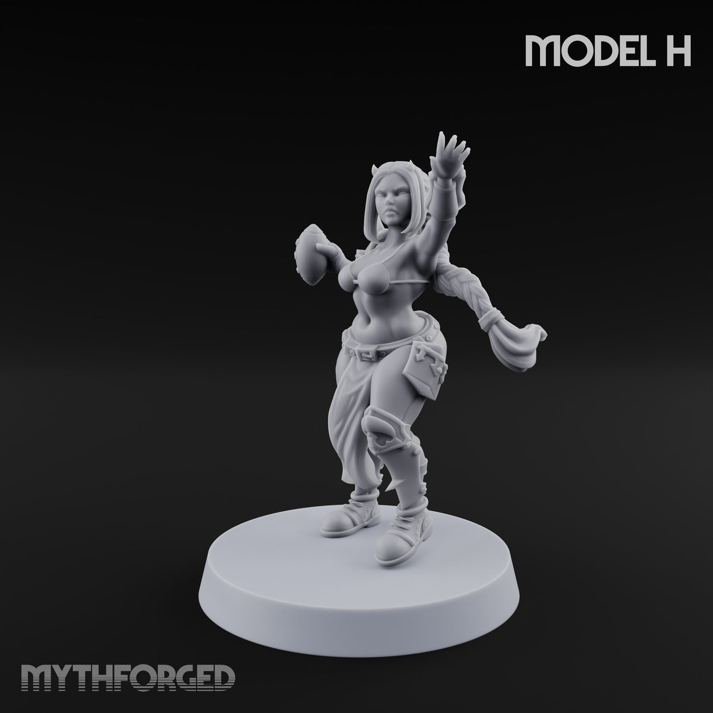 Hell Raising Demon Sorceress H Miniature for Dungeons and Dragons, Pathfinder or other TTRPGs