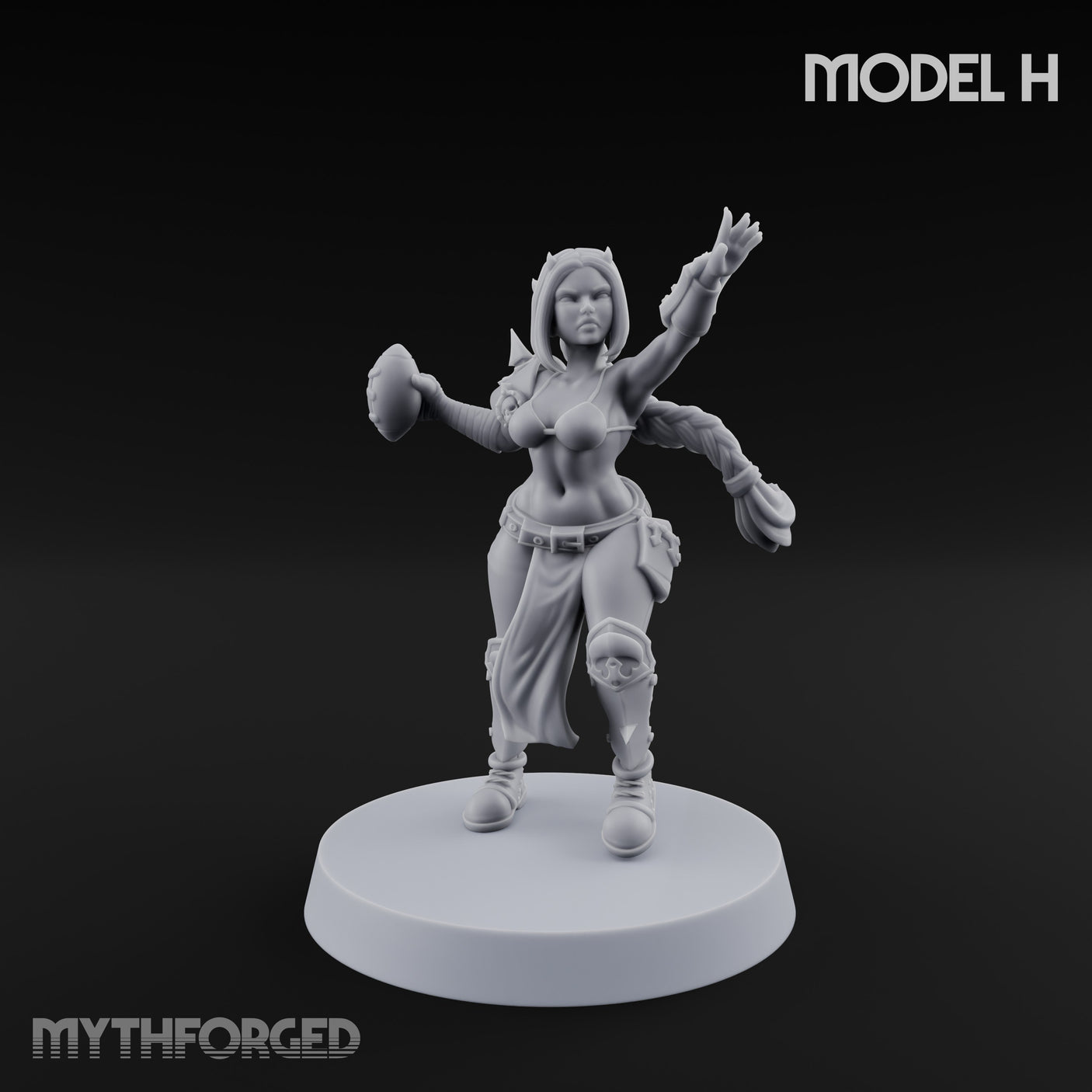 Hell Raising Demon Sorceress H Miniature for Dungeons and Dragons, Pathfinder or other TTRPGs