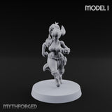 Hell Raising Demon Sorceress I Miniature for Dungeons and Dragons, Pathfinder or other TTRPGs