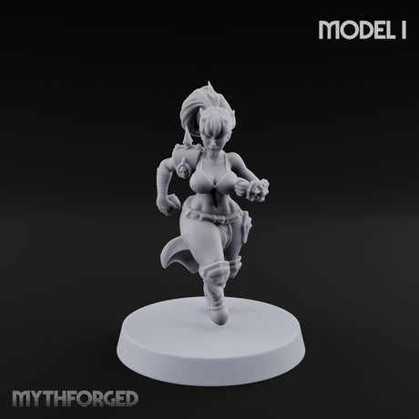 Hell Raising Demon Sorceress I Miniature for Dungeons and Dragons, Pathfinder or other TTRPGs