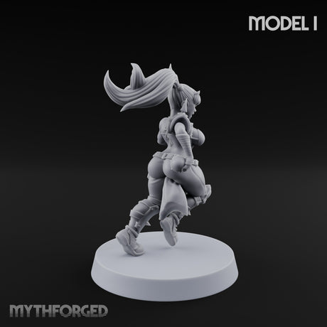 Hell Raising Demon Sorceress I Miniature for Dungeons and Dragons, Pathfinder or other TTRPGs