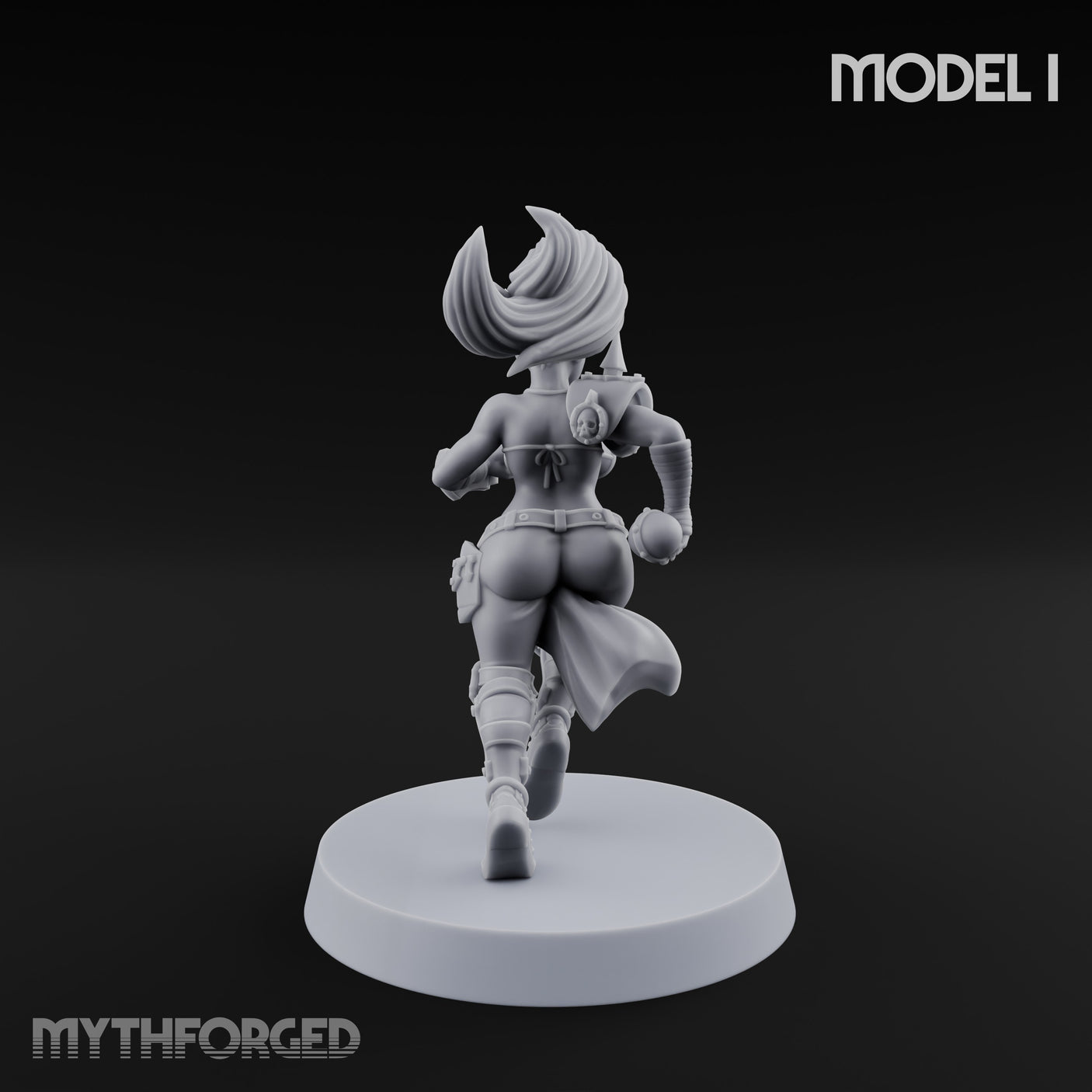 Hell Raising Demon Sorceress I Miniature for Dungeons and Dragons, Pathfinder or other TTRPGs