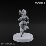 Hell Raising Demon Sorceress I Miniature for Dungeons and Dragons, Pathfinder or other TTRPGs