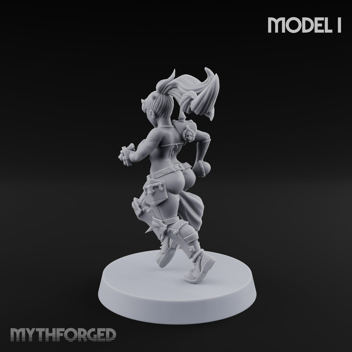 Hell Raising Demon Sorceress I Miniature for Dungeons and Dragons, Pathfinder or other TTRPGs