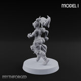 Hell Raising Demon Sorceress I Miniature for Dungeons and Dragons, Pathfinder or other TTRPGs