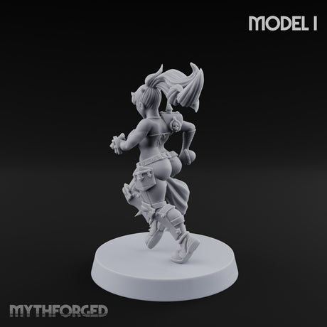 Hell Raising Demon Sorceress I Miniature for Dungeons and Dragons, Pathfinder or other TTRPGs