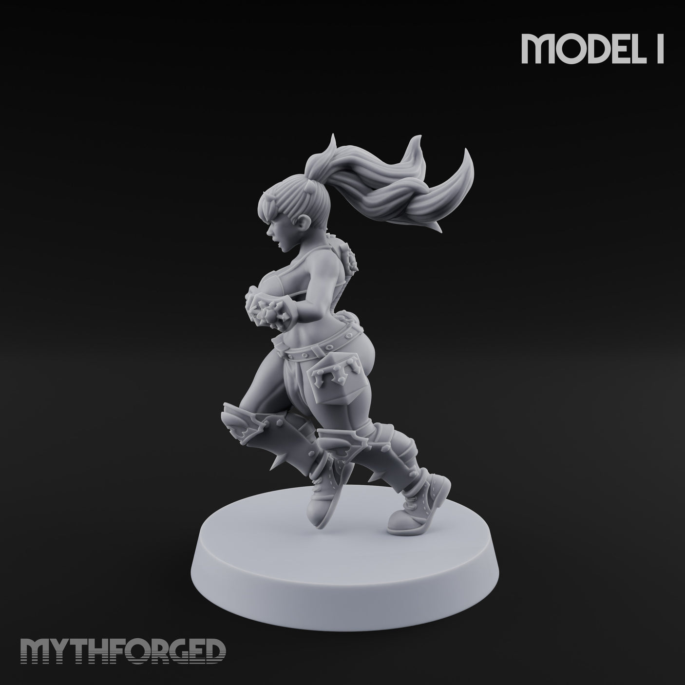 Hell Raising Demon Sorceress I Miniature for Dungeons and Dragons, Pathfinder or other TTRPGs