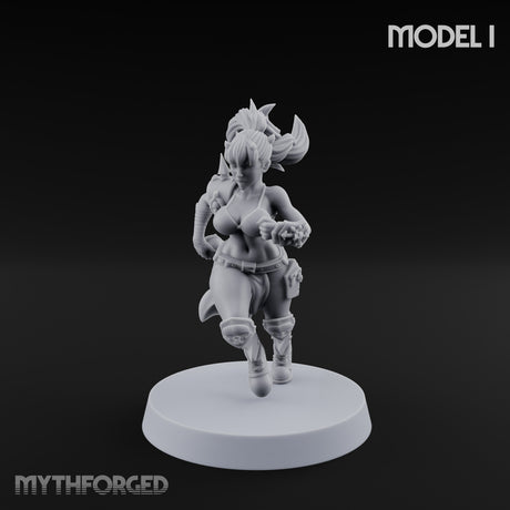 Hell Raising Demon Sorceress I Miniature for Dungeons and Dragons, Pathfinder or other TTRPGs