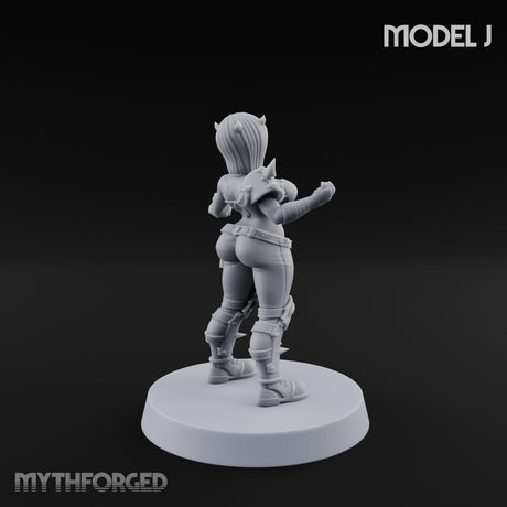 Hell Raising Demon Sorceress J Miniature for Dungeons and Dragons, Pathfinder or other TTRPGs