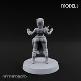 Hell Raising Demon Sorceress J Miniature for Dungeons and Dragons, Pathfinder or other TTRPGs