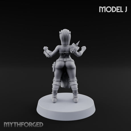 Hell Raising Demon Sorceress J Miniature for Dungeons and Dragons, Pathfinder or other TTRPGs