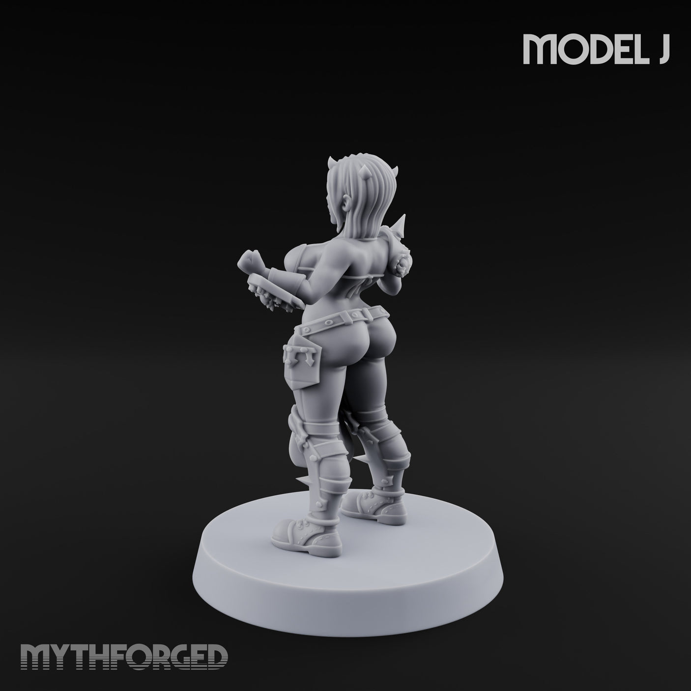 Hell Raising Demon Sorceress J Miniature for Dungeons and Dragons, Pathfinder or other TTRPGs