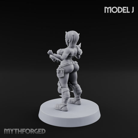 Hell Raising Demon Sorceress J Miniature for Dungeons and Dragons, Pathfinder or other TTRPGs