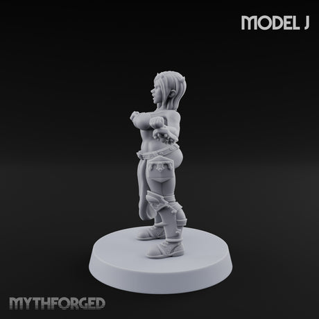 Hell Raising Demon Sorceress J Miniature for Dungeons and Dragons, Pathfinder or other TTRPGs