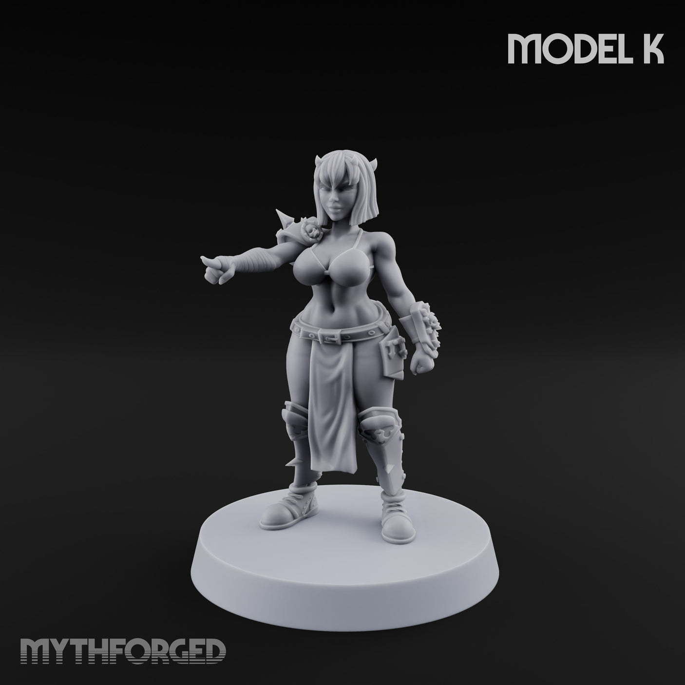 Hell Raising Demon Sorceress K Miniature for Dungeons and Dragons, Pathfinder or other TTRPGs