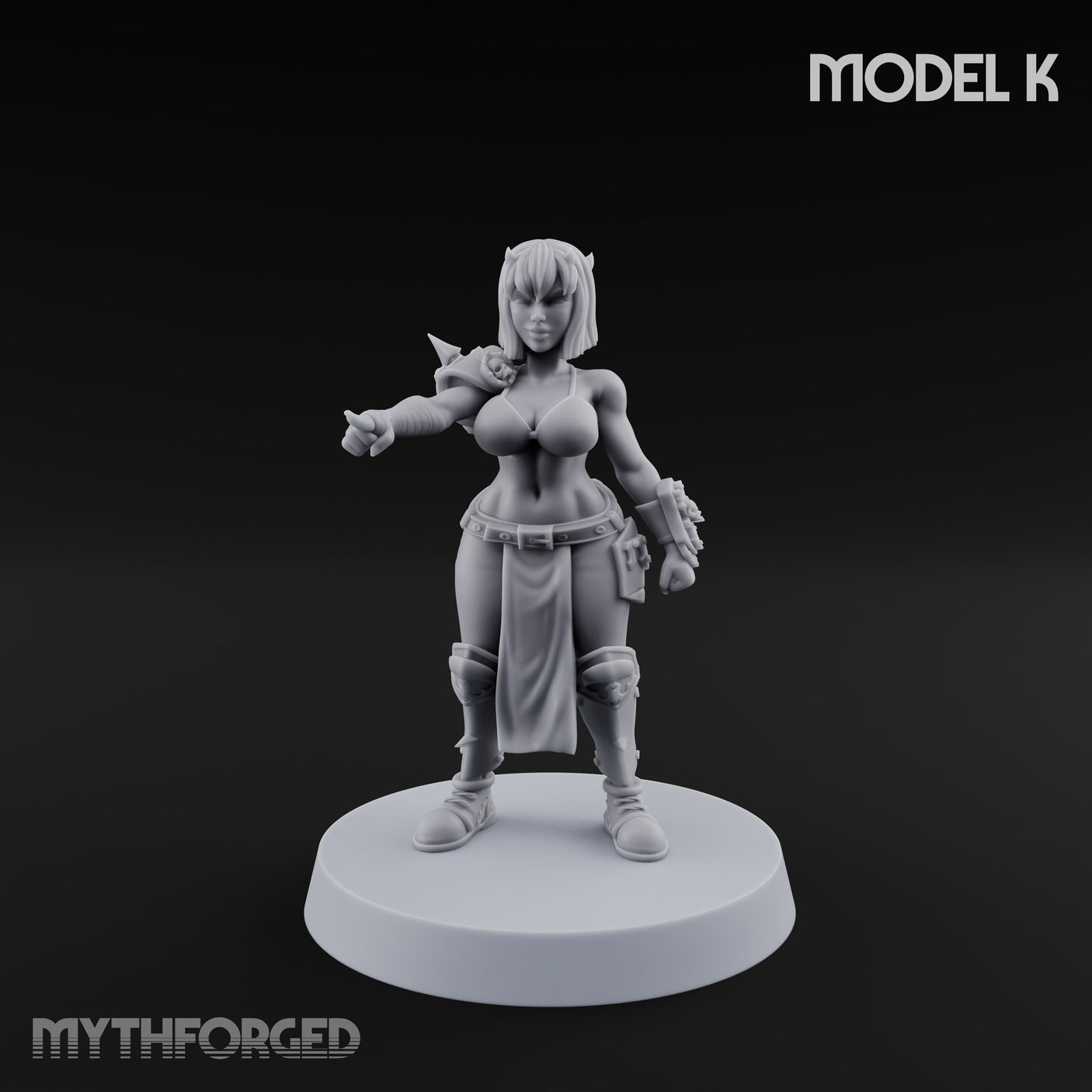 Hell Raising Demon Sorceress K Miniature for Dungeons and Dragons, Pathfinder or other TTRPGs