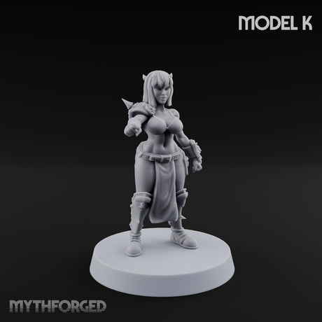Hell Raising Demon Sorceress K Miniature for Dungeons and Dragons, Pathfinder or other TTRPGs