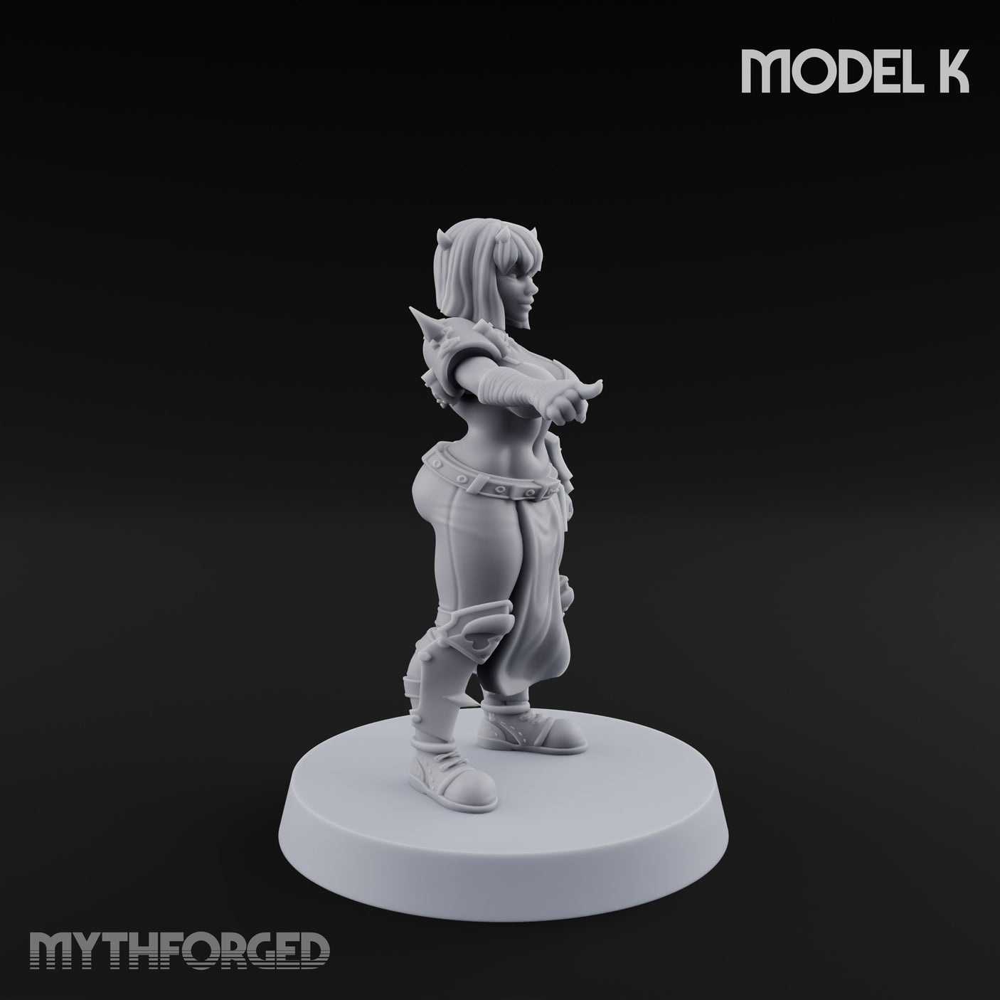 Hell Raising Demon Sorceress K Miniature for Dungeons and Dragons, Pathfinder or other TTRPGs